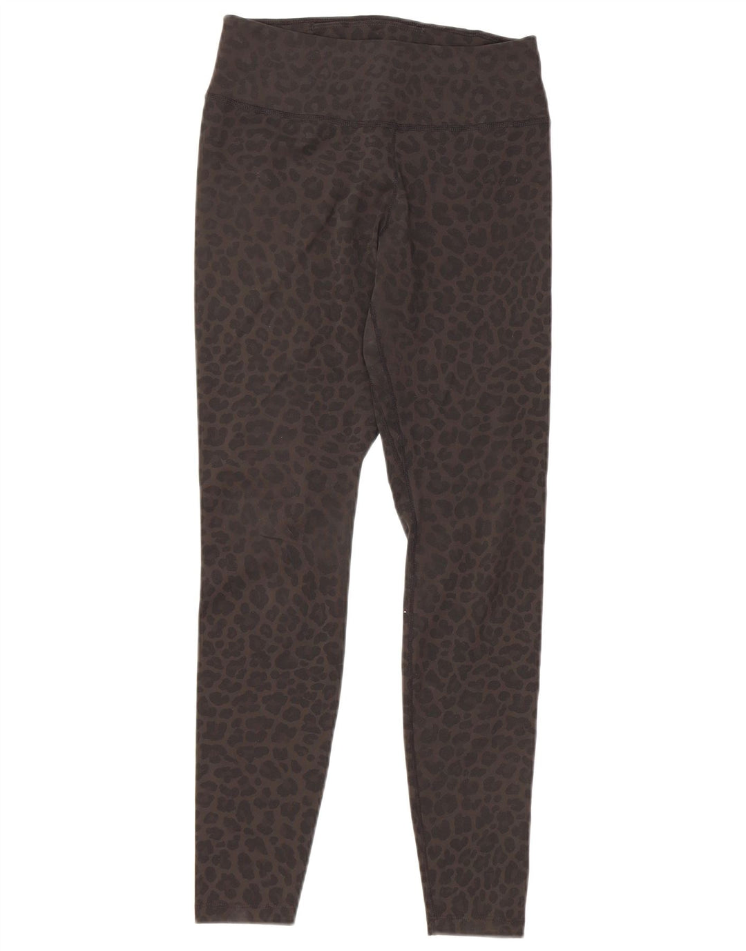 Nike Dame Dri Fit Leggings UK 10 Small Grey Animal Print Polyester