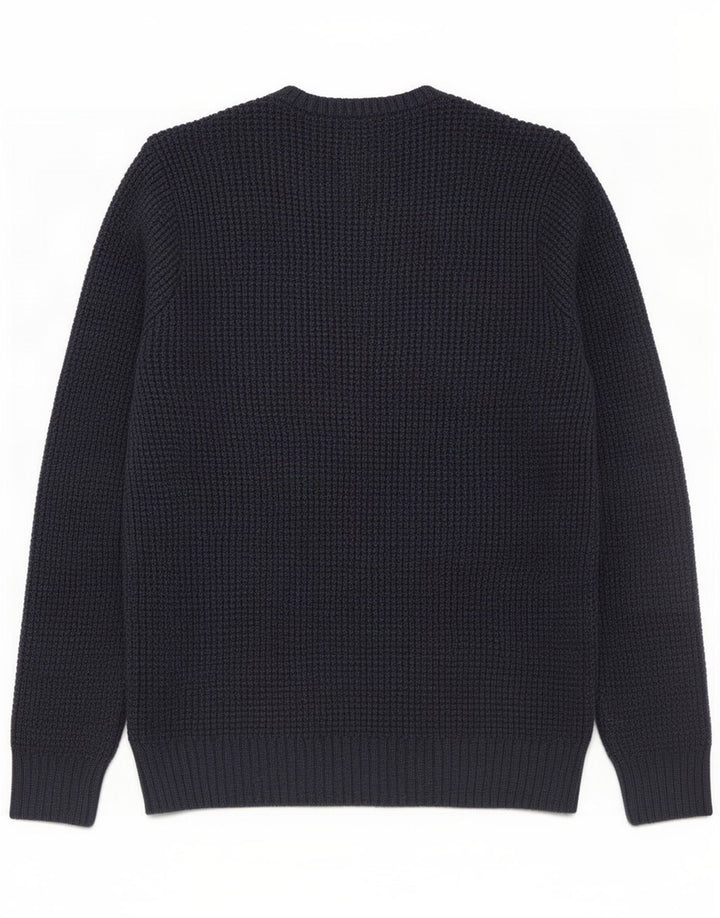 Marks & Spencer Herre sweater med rund hals, medium marineblå bomuld