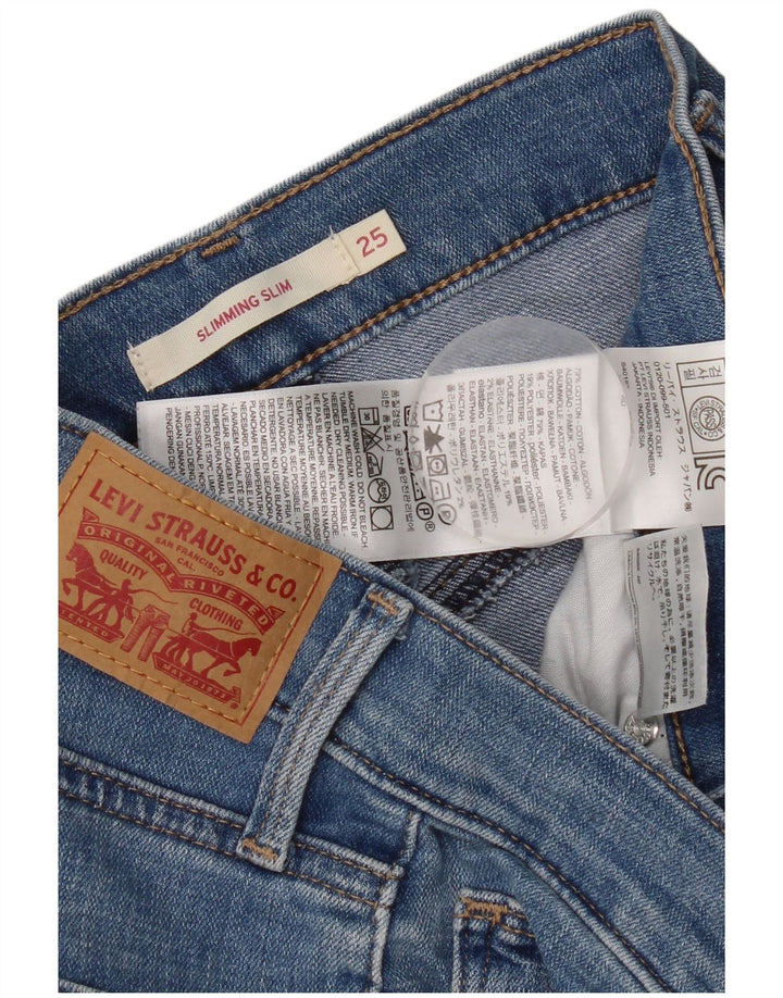 Levi's Kvinder Slankende Slim Jeans W25 L29 Blå Bomuld