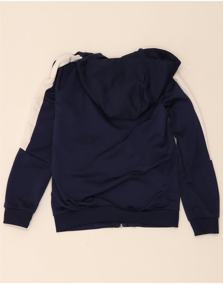 Puma hættetrøje med lynlås til drenge 11-12 år Navy Blue Colourblock Polyester
