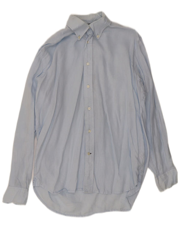 Tommy Hilfiger Mens Shirt Small Blue Linen