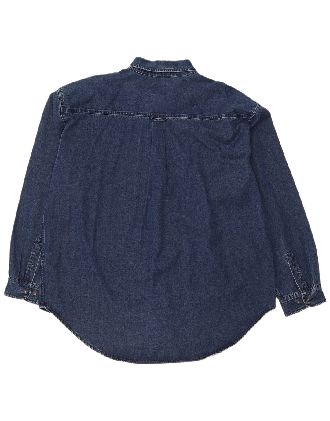 Wrangler denimskjorte til mænd 2XL marineblå bomuld