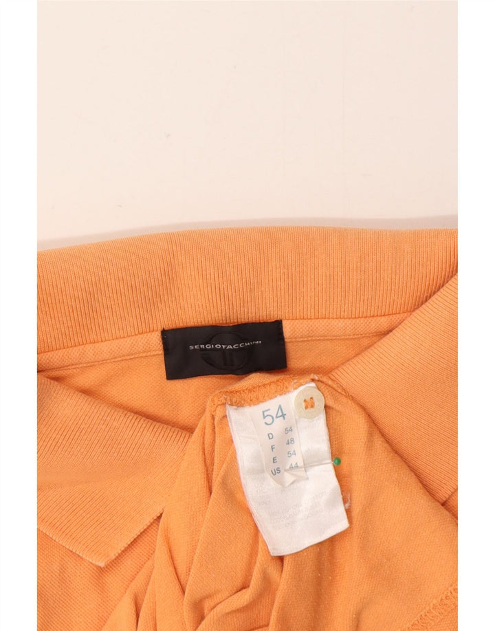 Sergio Tacchini Herre Polo Shirt IT 54 XL Orange Bomuld