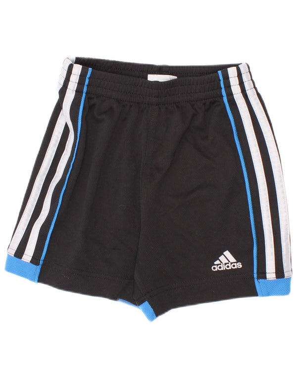 Adidas Boys Sport Shorts 2-3 Years Black Colourblock Polyester