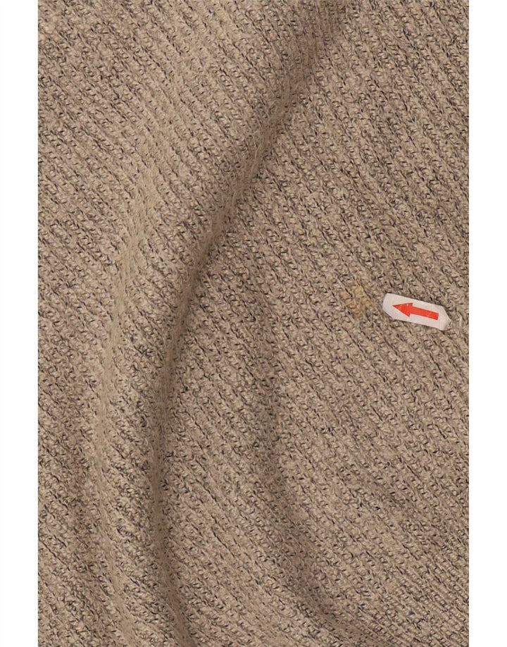 Marks & Spencer Herre sweater med rund hals, stor grå flækket polyamid