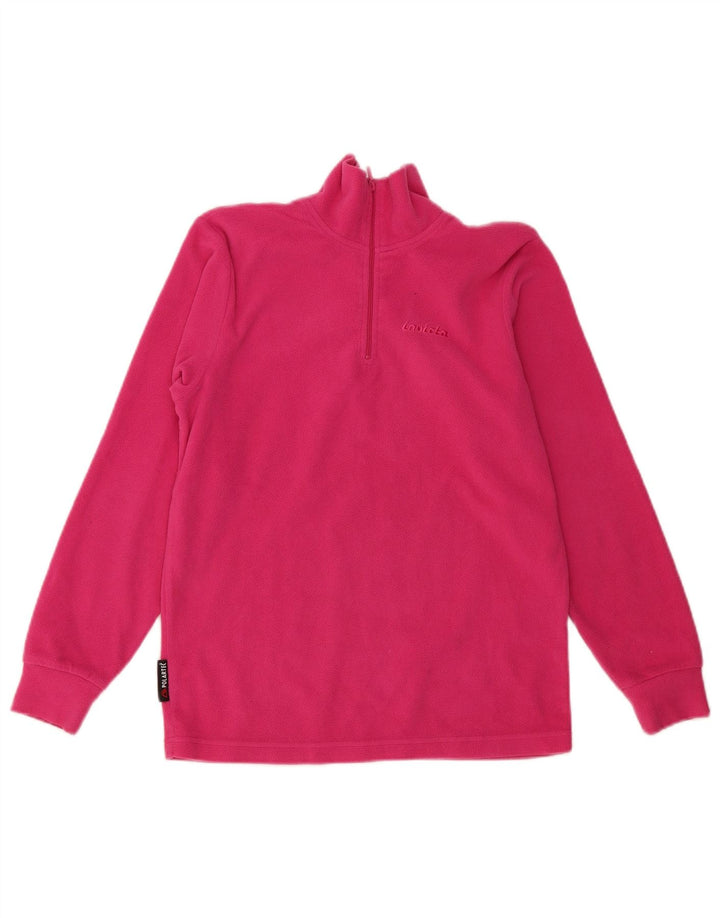 Invicta Fleece Jumper med lynlås til kvinder UK 12 Medium Pink Polyester