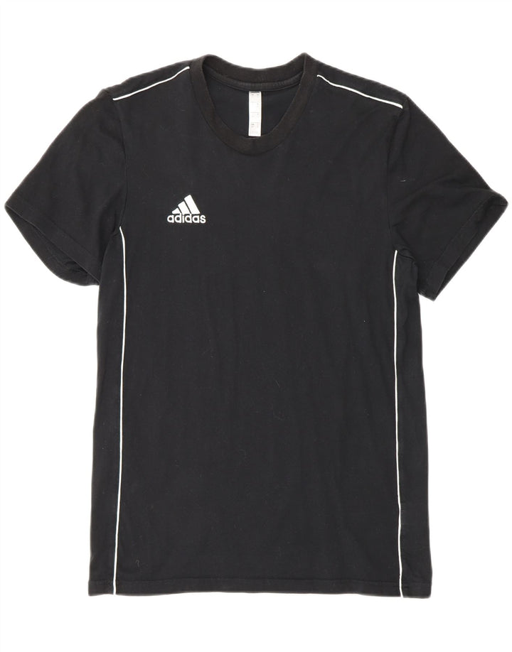 ADIDAS Mens T-Shirt Top Small Black Cotton Vintage Adidas and Second-Hand Adidas from Messina Hembry 