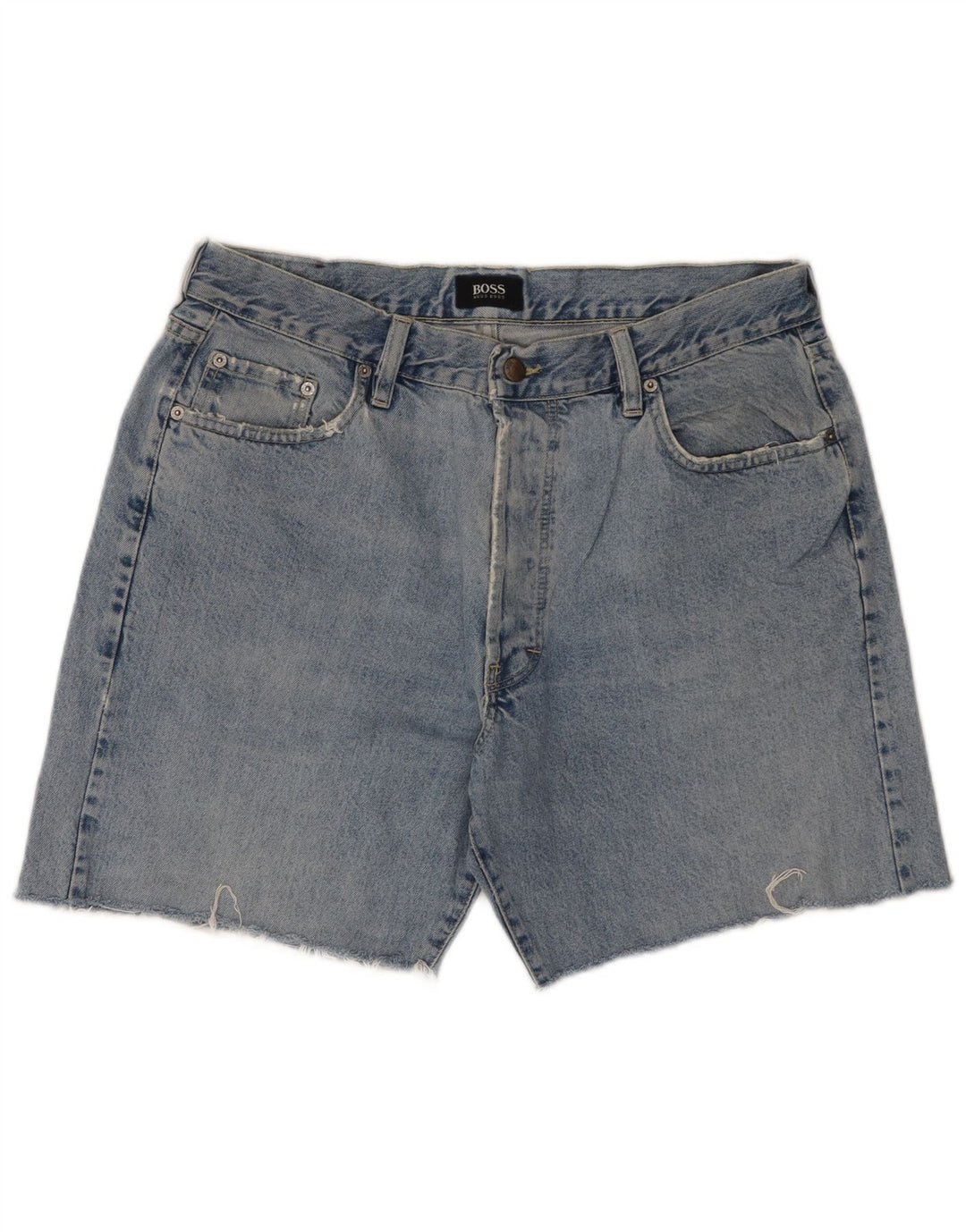 HUGO BOSS Herre Yukon Denim Shorts W36 Large Blue Cotton
