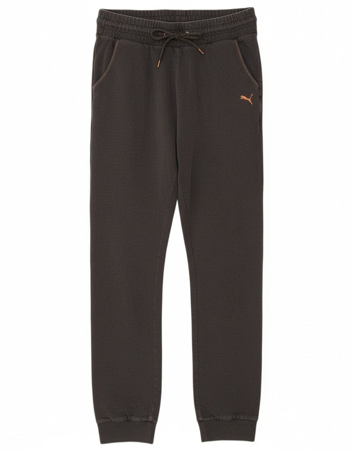 PUMA Womens Tracksuit Trousers Joggers UK 12 Medium  Grey Cotton