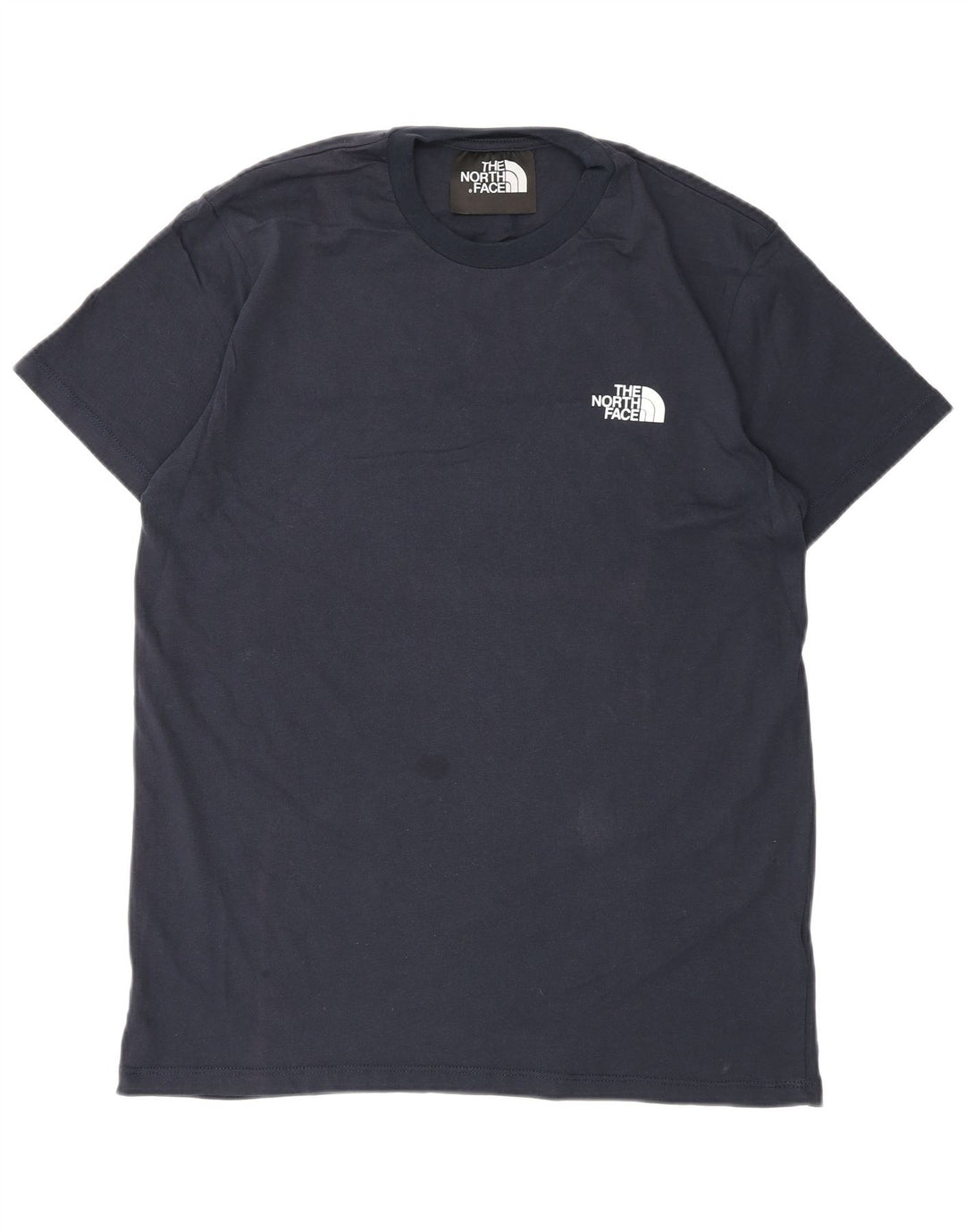 THE NORTH FACE Mens Graphic T-Shirt Top Medium Navy Blue Cotton