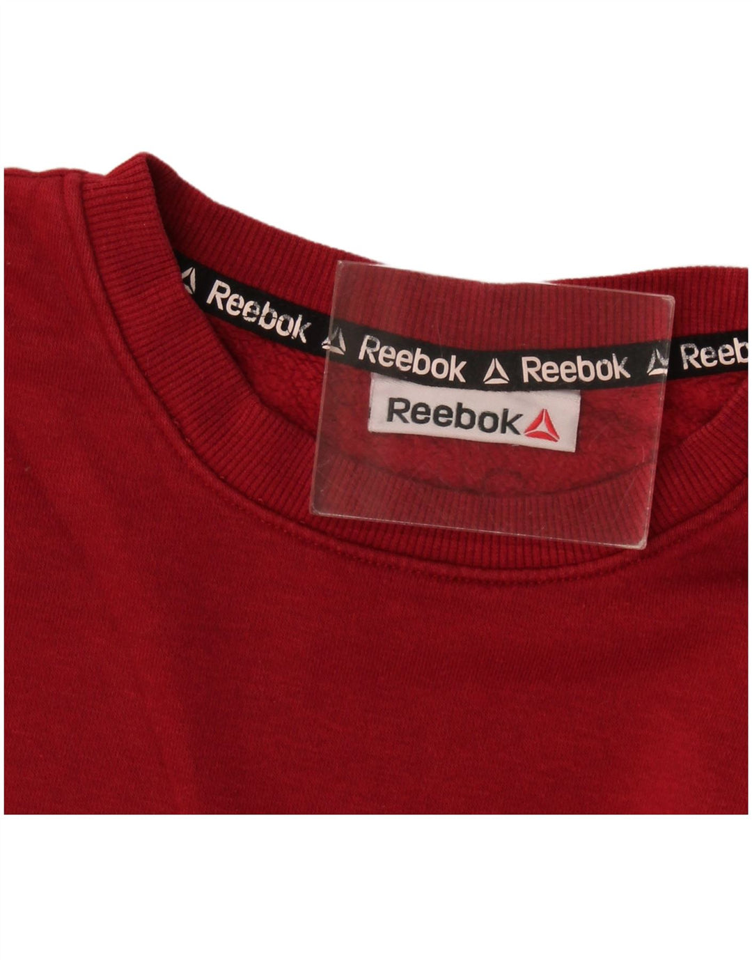 Reebok Herre Grafisk Sweatshirt Jumper Large Burgundy