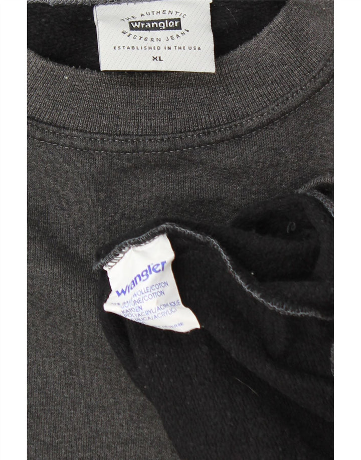 Wrangler Herre Sweatshirt Jumper XL Grå Bomuld