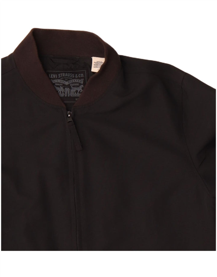 Levi's Bomber Jacket UK 38 Medium Sort Polyamid
