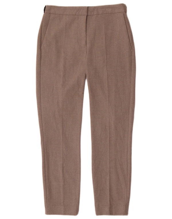 Zara Slim Chino-bukser til kvinder Small W28 L26 Grå polyester