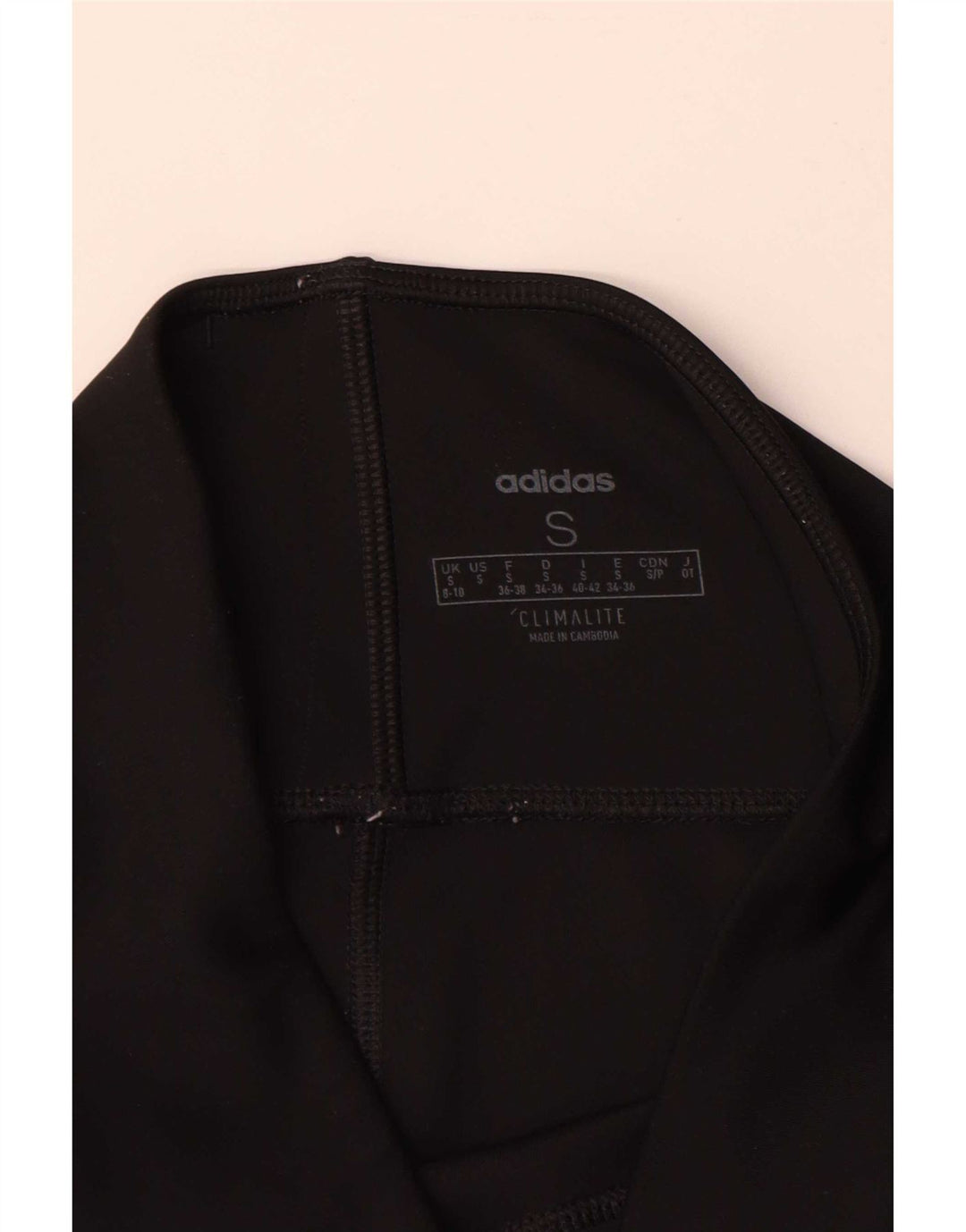 Adidas Womens Climalite Leggings UK 8/10 Small Black Polyester