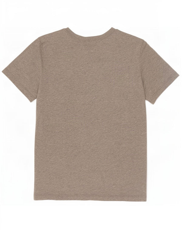 Benetton drenge grafisk t-shirt top 10-11 år XL grå flækket bomuld