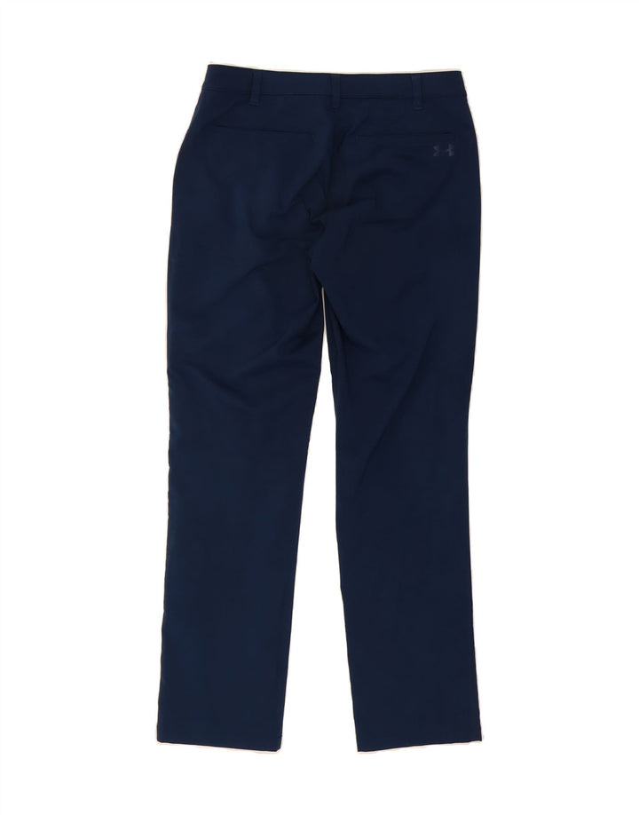 UNDER ARMOUR Mens Straight Casual Trousers W32 L32  Navy Blue Polyester Vintage Under Armour and Second-Hand Under Armour from Messina Hembry 