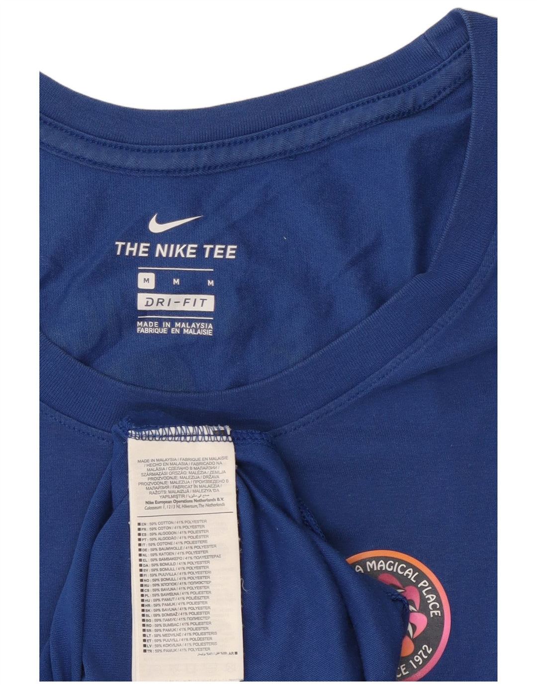 Nike Herre Graphic Vest Top Mellemblå Bomuld
