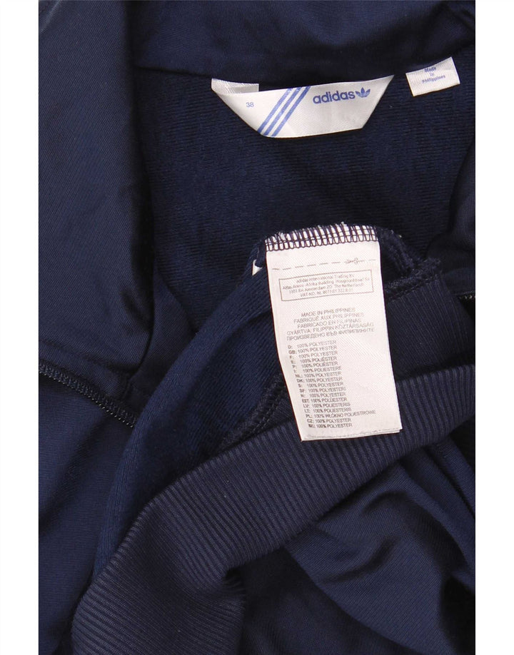 Adidas Grafisk træningsdragt topjakke til kvinder EU 38 Mellem marineblå polyester