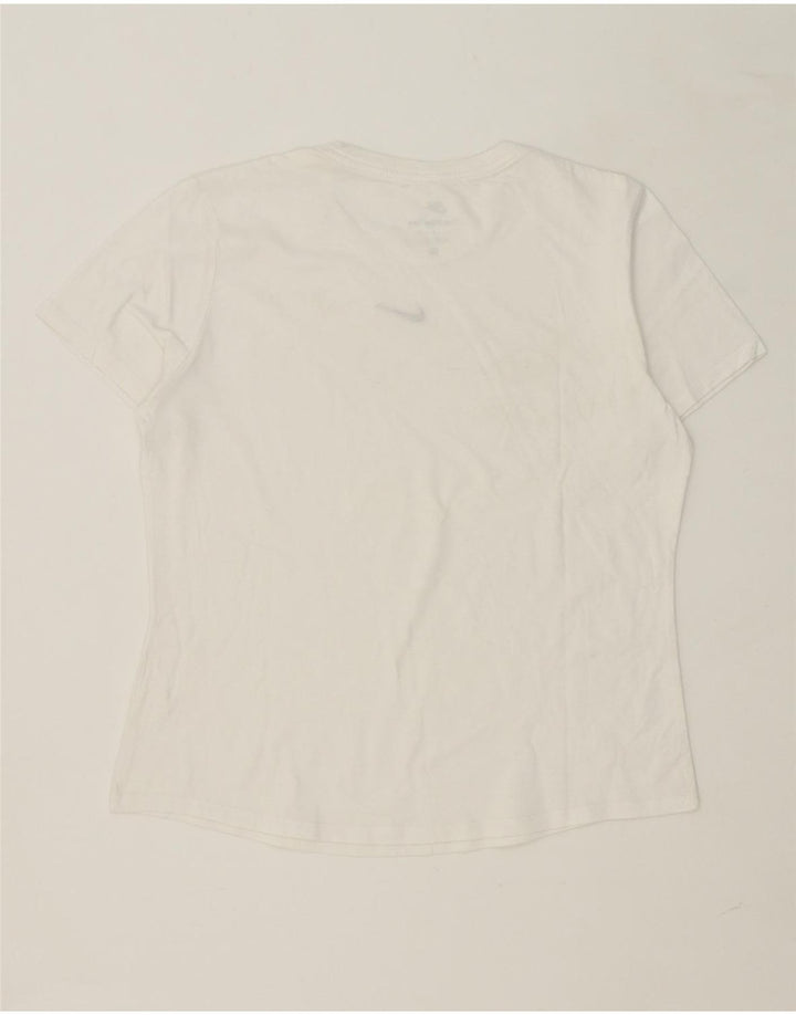 NIKE Womens T-Shirt Top UK 14 Medium White Vintage Nike and Second-Hand Nike from Messina Hembry 