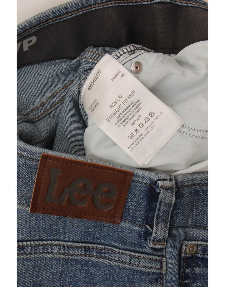 Lee Straight Jeans til mænd W29 L29 blå bomuld