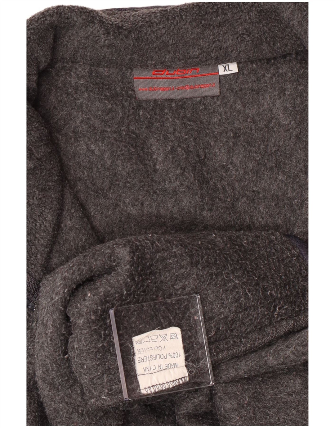 Vintage Herre Fleece Gilet UK 42 XL Grå Polyester