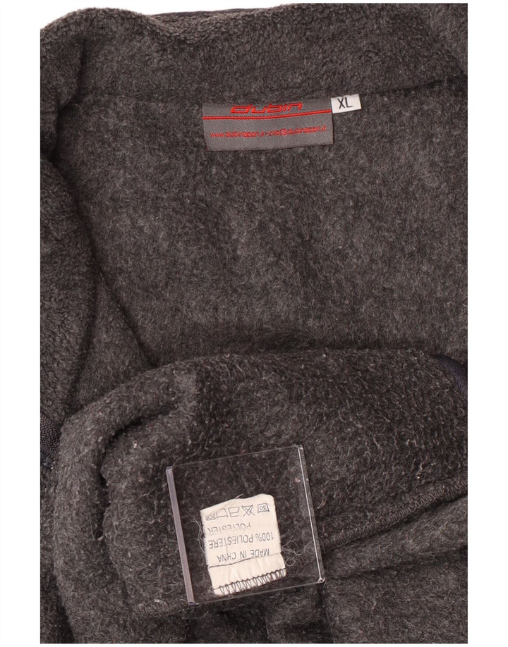 Vintage Herre Fleece Gilet UK 42 XL Grå Polyester