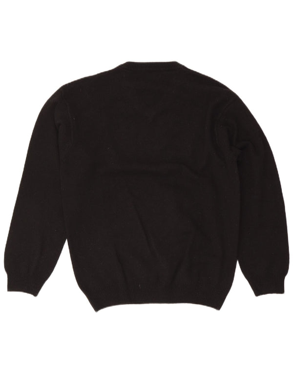 Marlboro Classics Herre V-hals sweater Medium Sort Uld