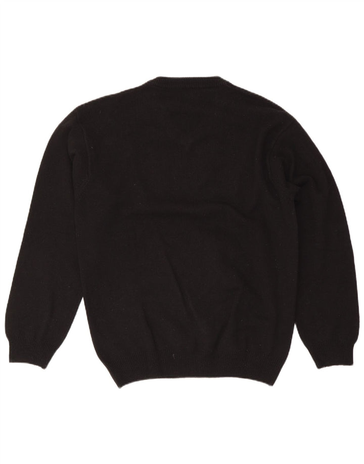 Marlboro Classics Herre V-hals sweater Medium Sort Uld