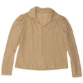 Vintage dameskjortebluse UK 14 Medium Beige