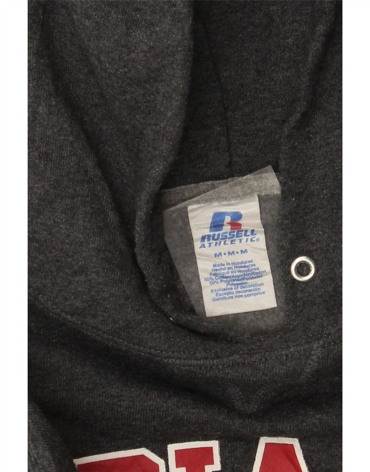 RUSSELL ATHLETIC Herre Indiana Wesleyan Grafisk hættetrøje Jumper Medium Grå