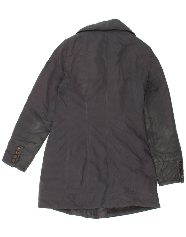 PEUTEREY Womens Windbreaker Coat IT 42 Medium Navy Blue Polyester Vintage PEUTEREY and Second-Hand PEUTEREY from Messina Hembry 