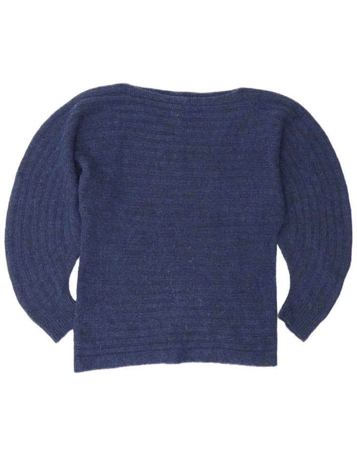 Max & Co. Dame Boat Neck Jumper Sweater UK 14 Medium Navy Blue