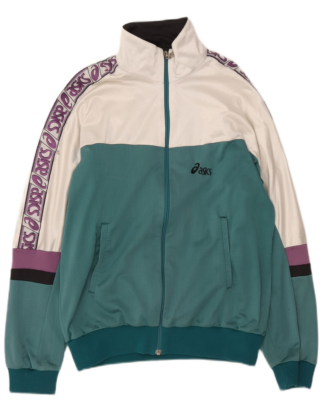 Asics Herre grafisk træningsdragt Topjakke IT 50 Medium Grøn Colourblock