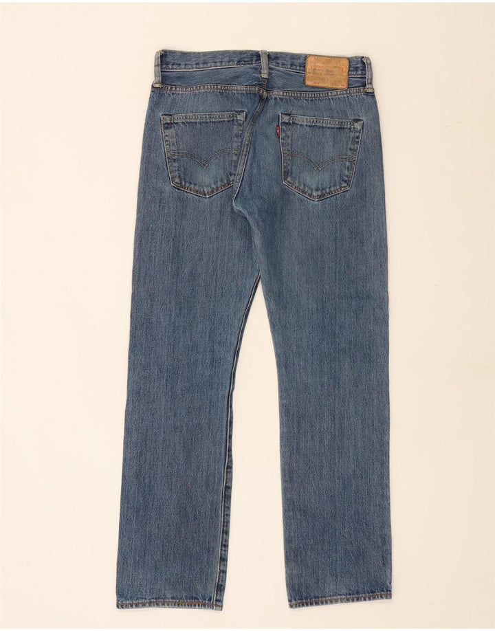 Levi's Herre 501 Straight Jeans W30 L30 Blå Bomuld