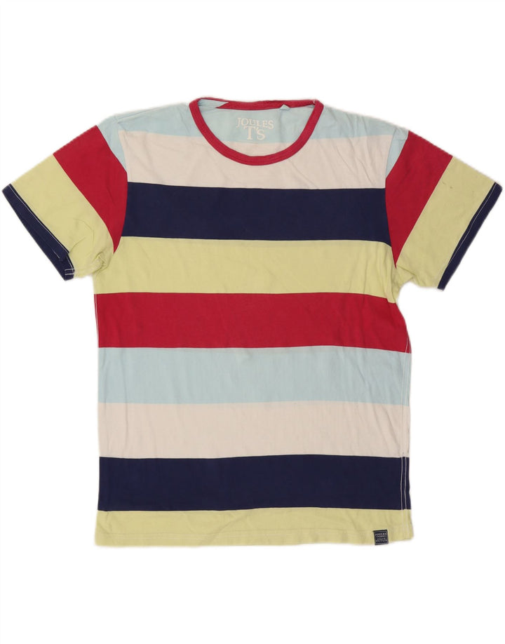 Joules Herre T-Shirt Top Medium Flerfarvet Stribet Bomuld