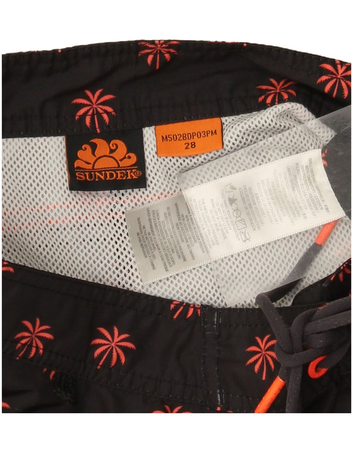 Sundek Herre badeshorts Medium Black Floral Polyester