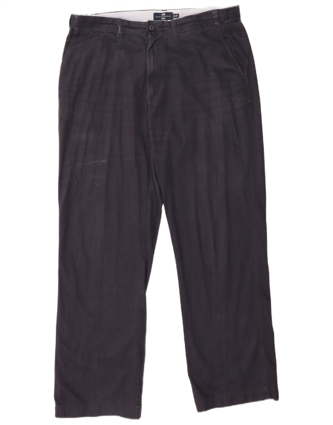 Marks & Spencer Herre Blue Harbor Lige Chinobukser W36 L31 Navy