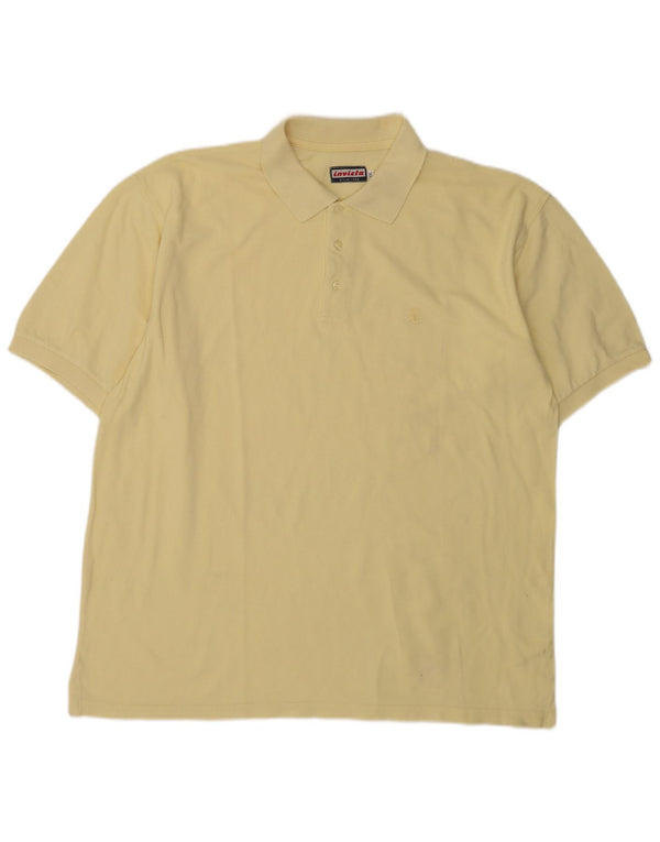 Invicta herre poloshirt 2XL gul bomuld