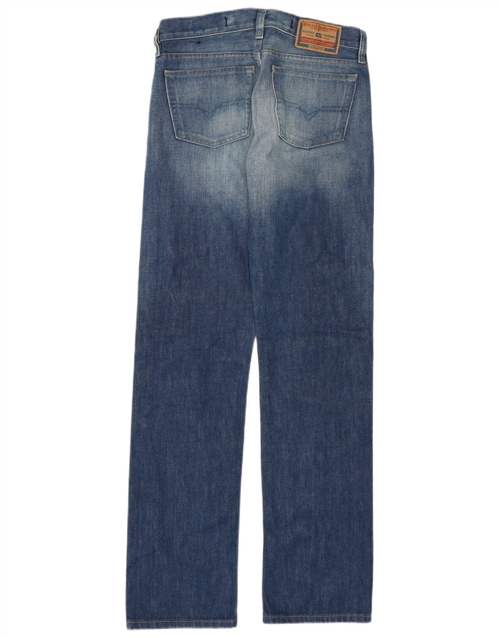 Diesel Dame Straight Jeans W28 L32 Blå Bomuld