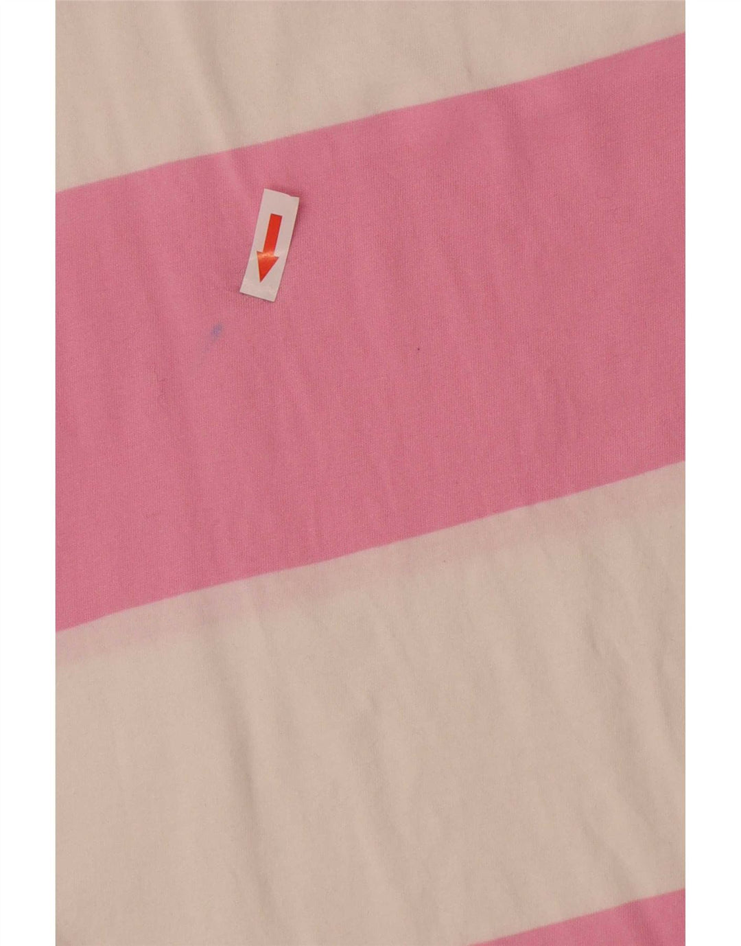 Benetton Damevest Top UK 12 Medium Pink Stribet Bomuld