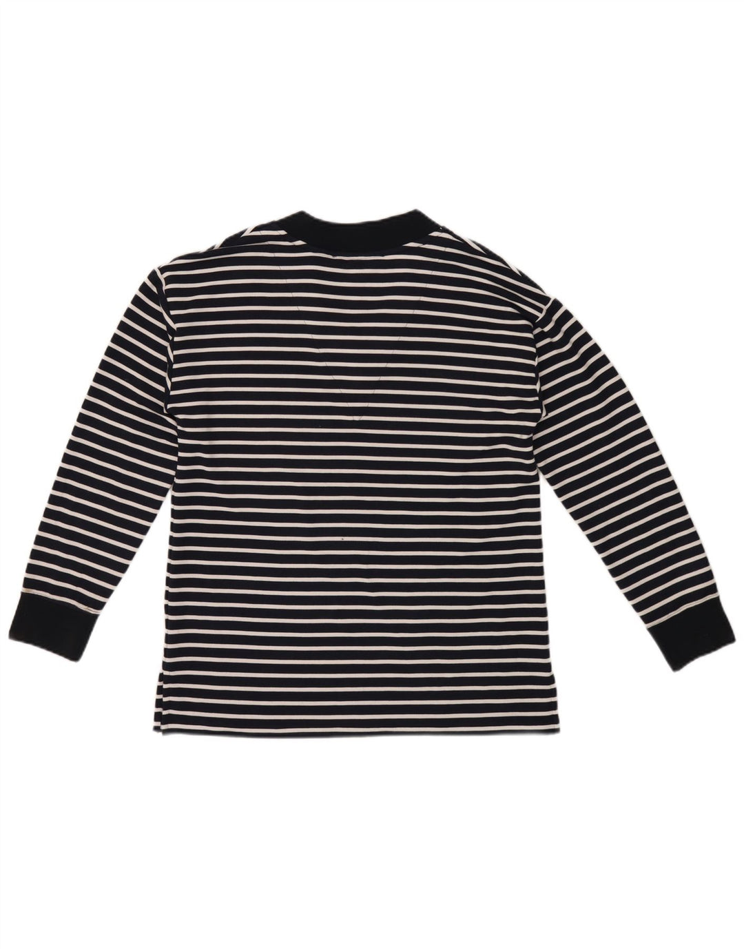 Tommy Hilfiger Dame Top Langærmet UK 10 Small Navy Blue Striped