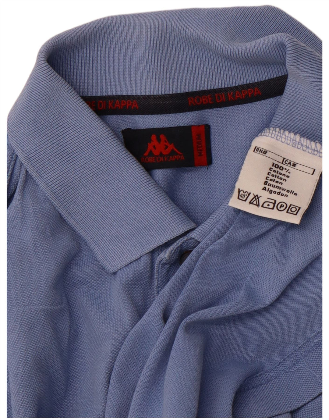 KAPPA Poloshirt til mænd Medium blå bomuld