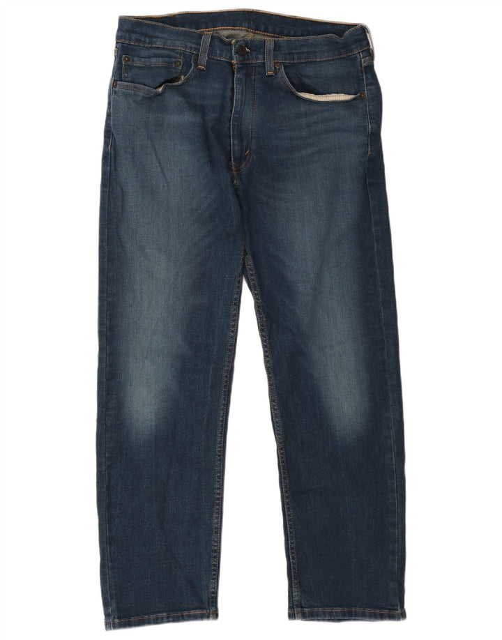 Levi's Herre 505 Straight Jeans W34 L29 Blå Bomuld