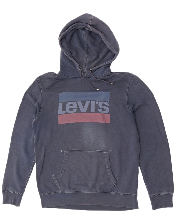 Levi's Grafisk hættetrøje til mænd Stor marineblå bomuld