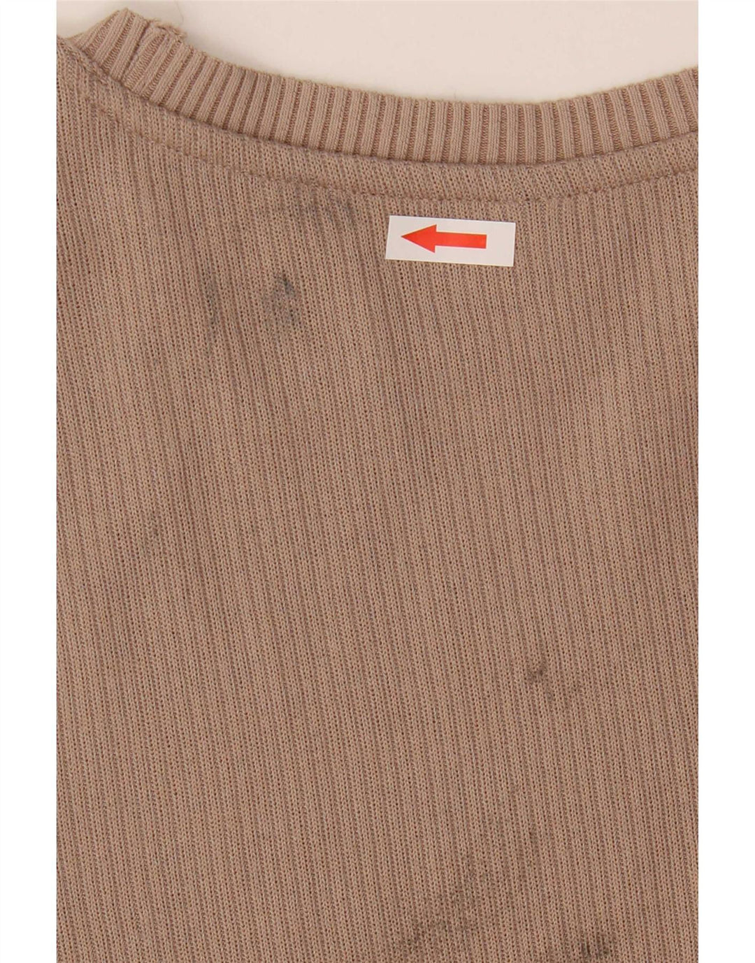 Marks & Spencer Dametop Langærmet UK 14 Medium Beige Polyester