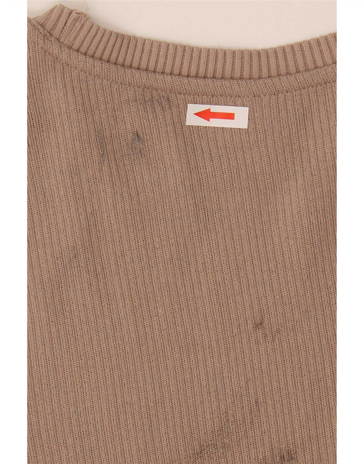 Marks & Spencer Dametop Langærmet UK 14 Medium Beige Polyester