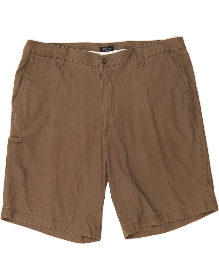 DOCKERS Mens Relaxed Fit Cargo Shorts W42 2XL Khaki Cotton Vintage Dockers and Second-Hand Dockers from Messina Hembry 