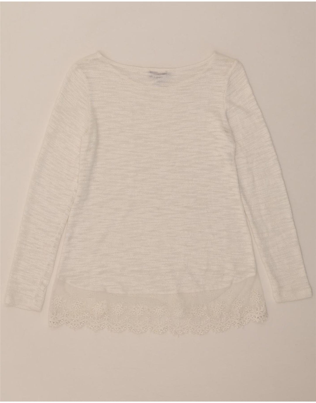 FASE otte Dame Top Langærmet UK 12 Medium White Floral