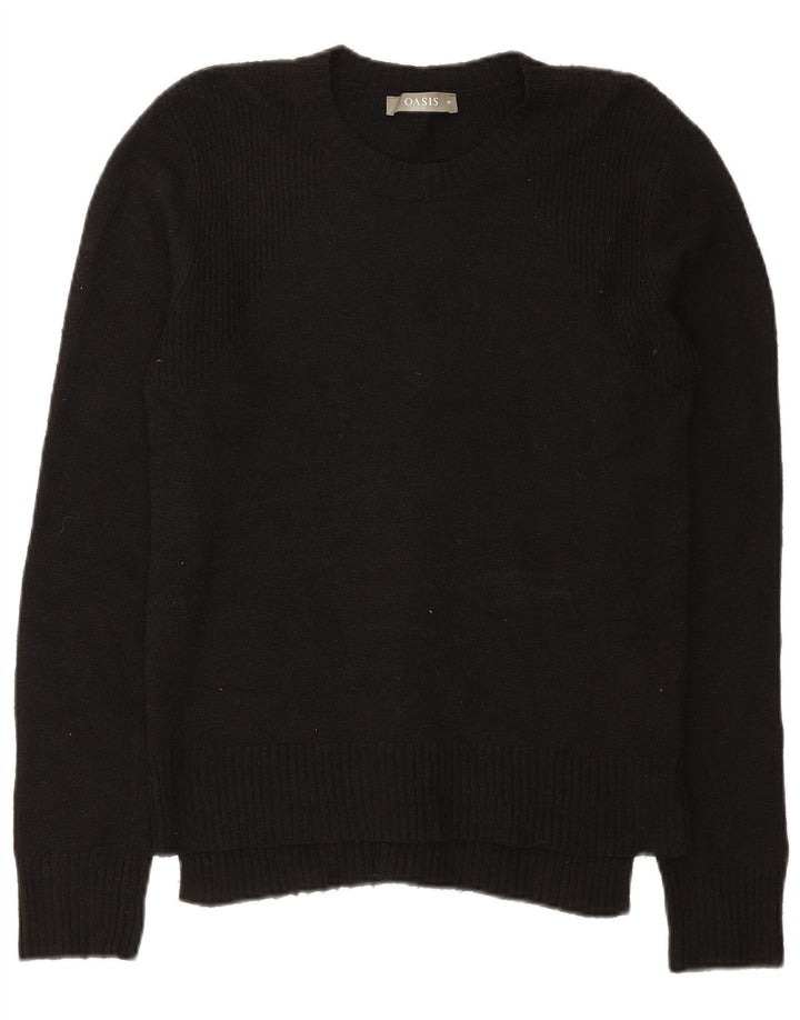 Oasis Dame sweater med rund hals DK 12 Medium Sort Polyester